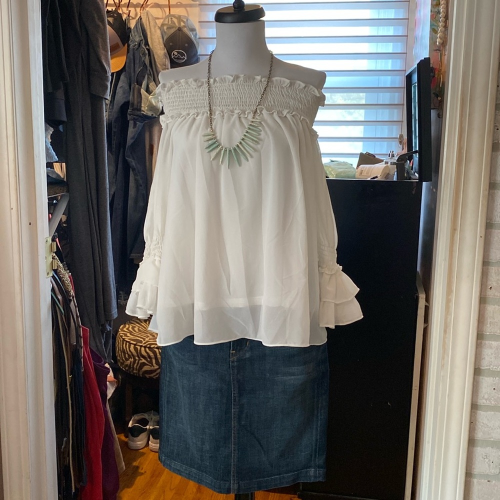 Off the shoulder blouse